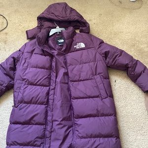 Purple North Face coat! Long! Ankle length